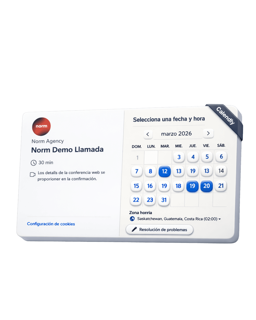 Agenda una llamada con Norm Agency