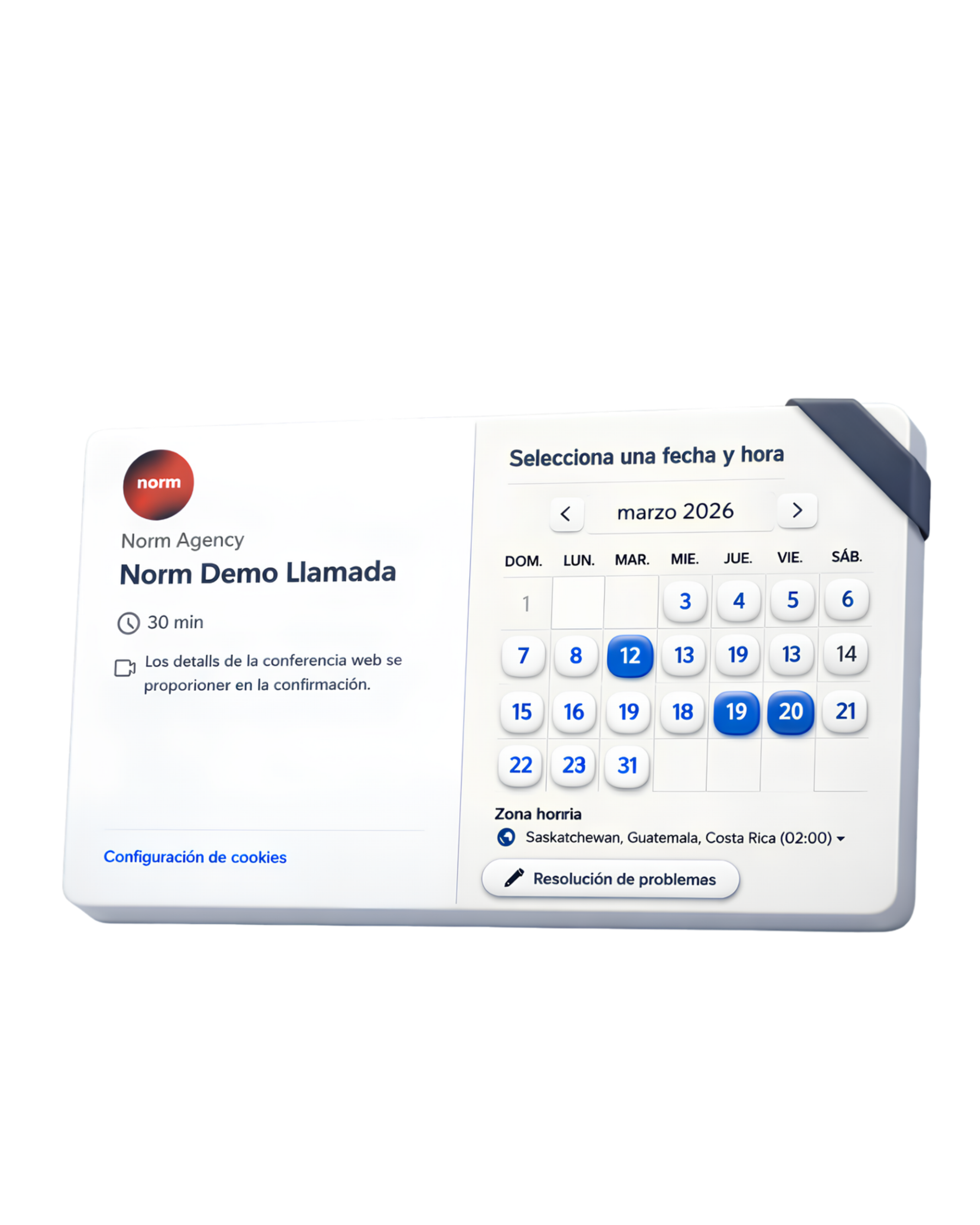 Agenda una llamada con Norm Agency